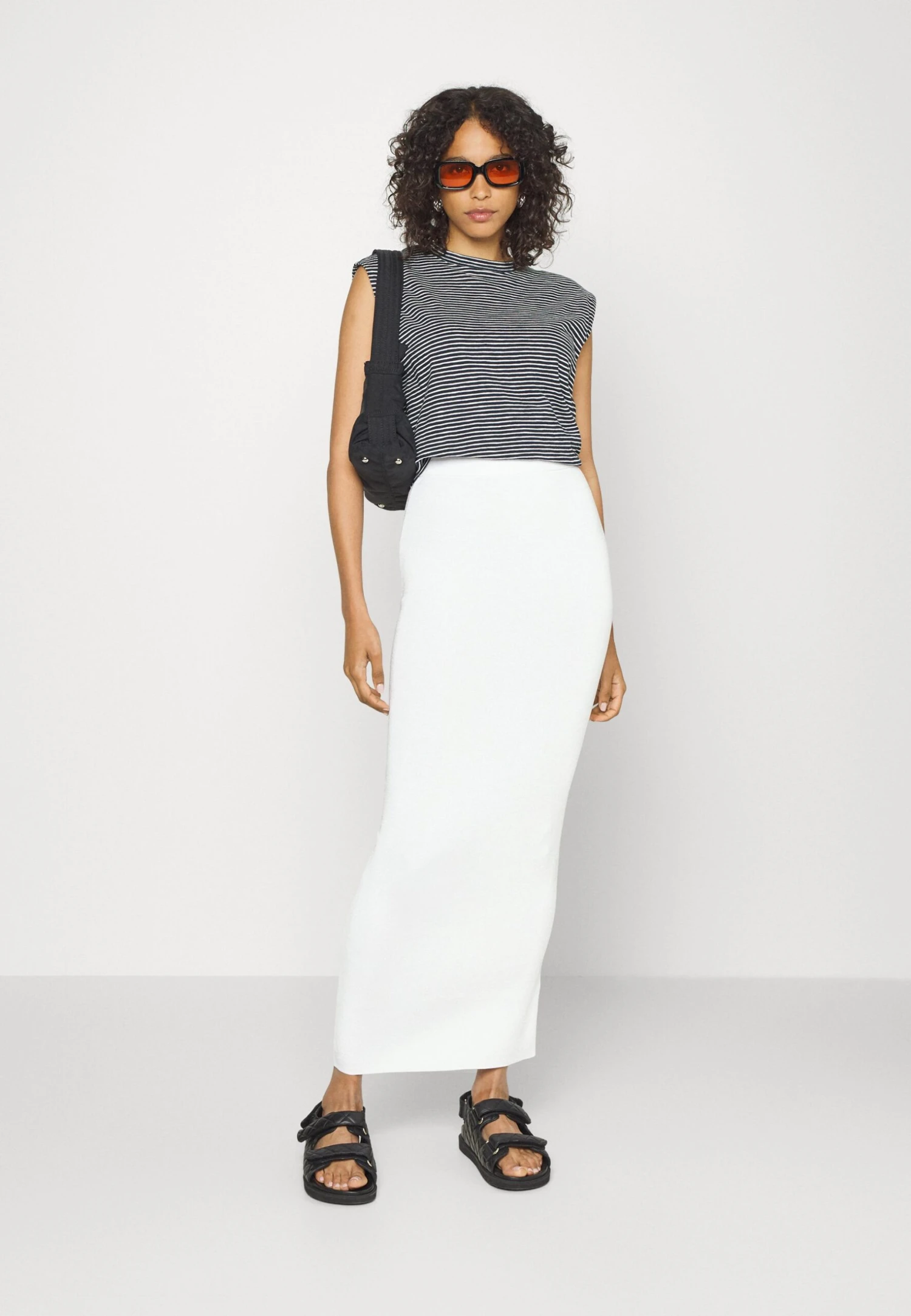 Calvin Klein Sensual Fitted Skirt - Maxirok - Bright White - Afbeelding 2