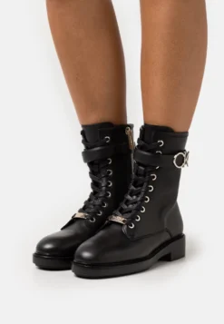 Calvin Klein Combat Boot - Veterboots - Black