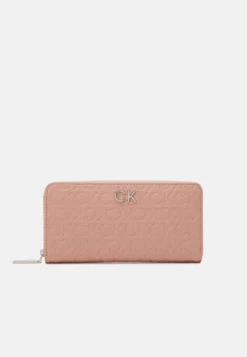 Calvin Klein Lock Wallet Mono - Portemonnee - Café Au Lait