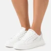 Calvin Klein Jeans Chunky Cupsole Laceup- Sneakers Laag - White/Silver