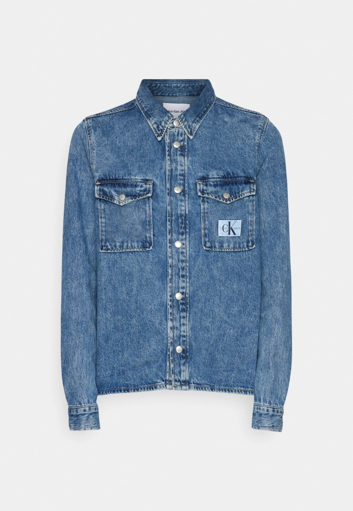 Calvin Klein Jeans Slim Shirt - Overhemdblouse - Denim Medium - Afbeelding 7