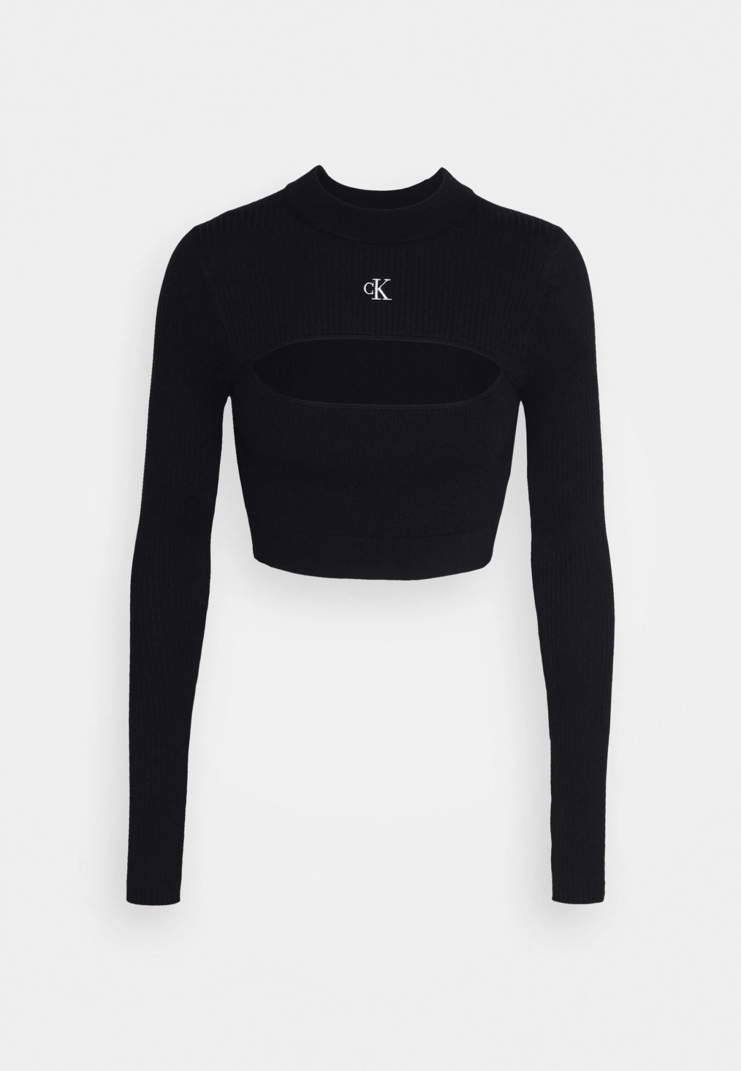 Calvin Klein Jeans Cut Out Neckline - Trui - Black - Afbeelding 4