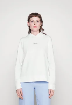 Calvin Klein Micro Logo Ess - Hoodie - Bright White