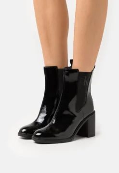 Calvin Klein Jeans Block Heel Boot - Korte Laarzen - Black