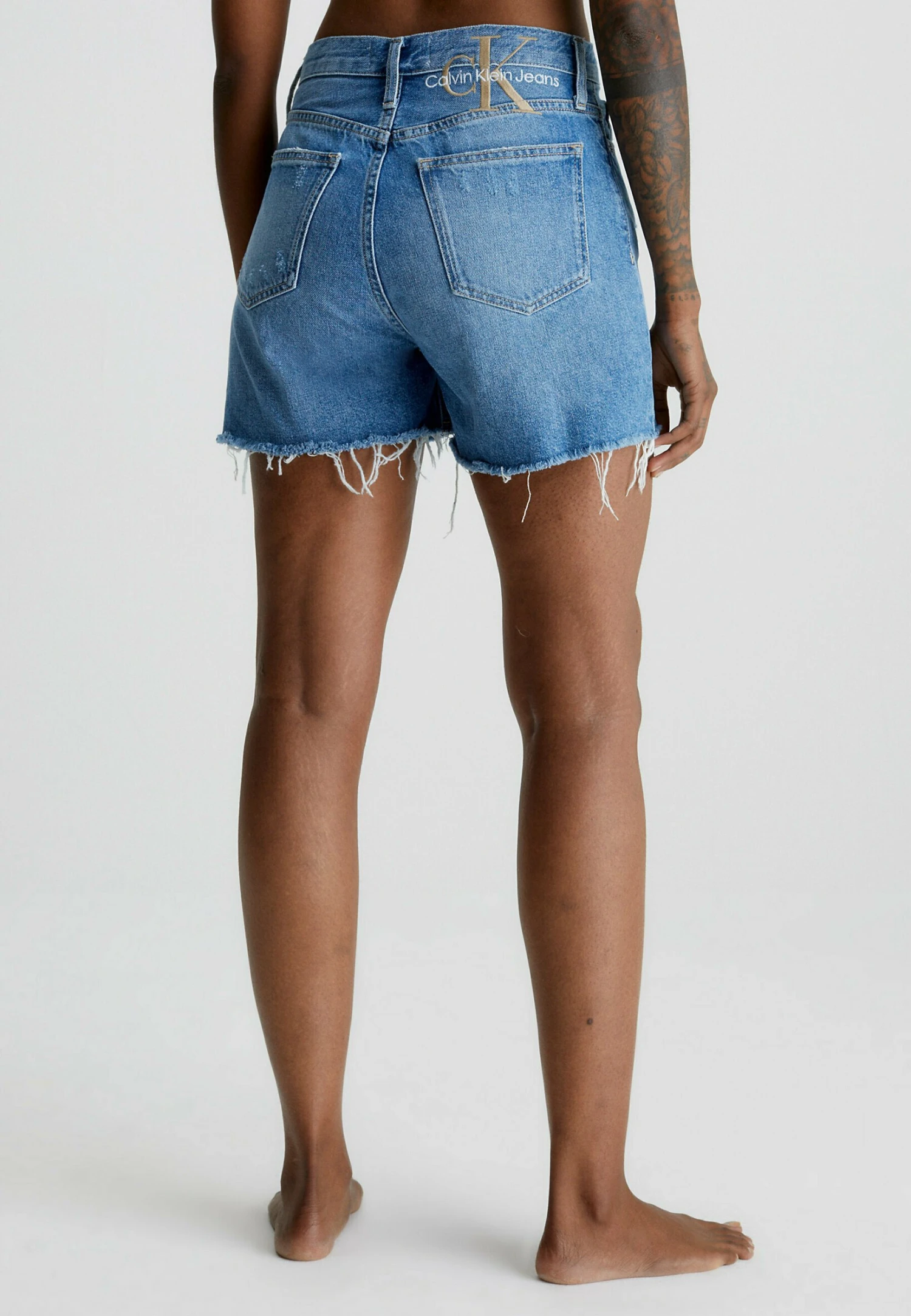 Calvin Klein Jeans Mom- Jeansshort - Denim Medium - Afbeelding 2