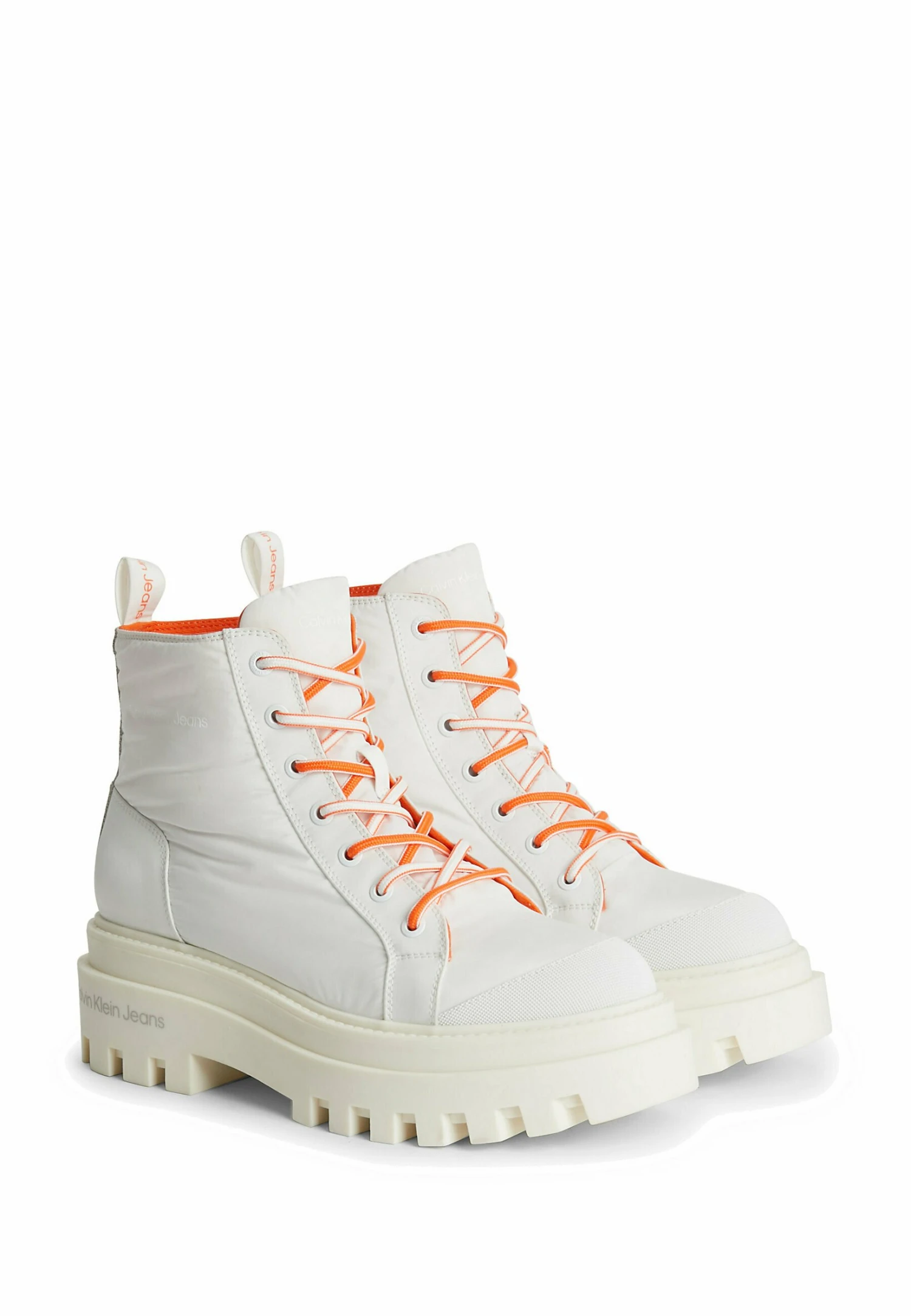 Calvin Klein Recycled- Enkellaarsjes Met Plateauzool - White - Afbeelding 2