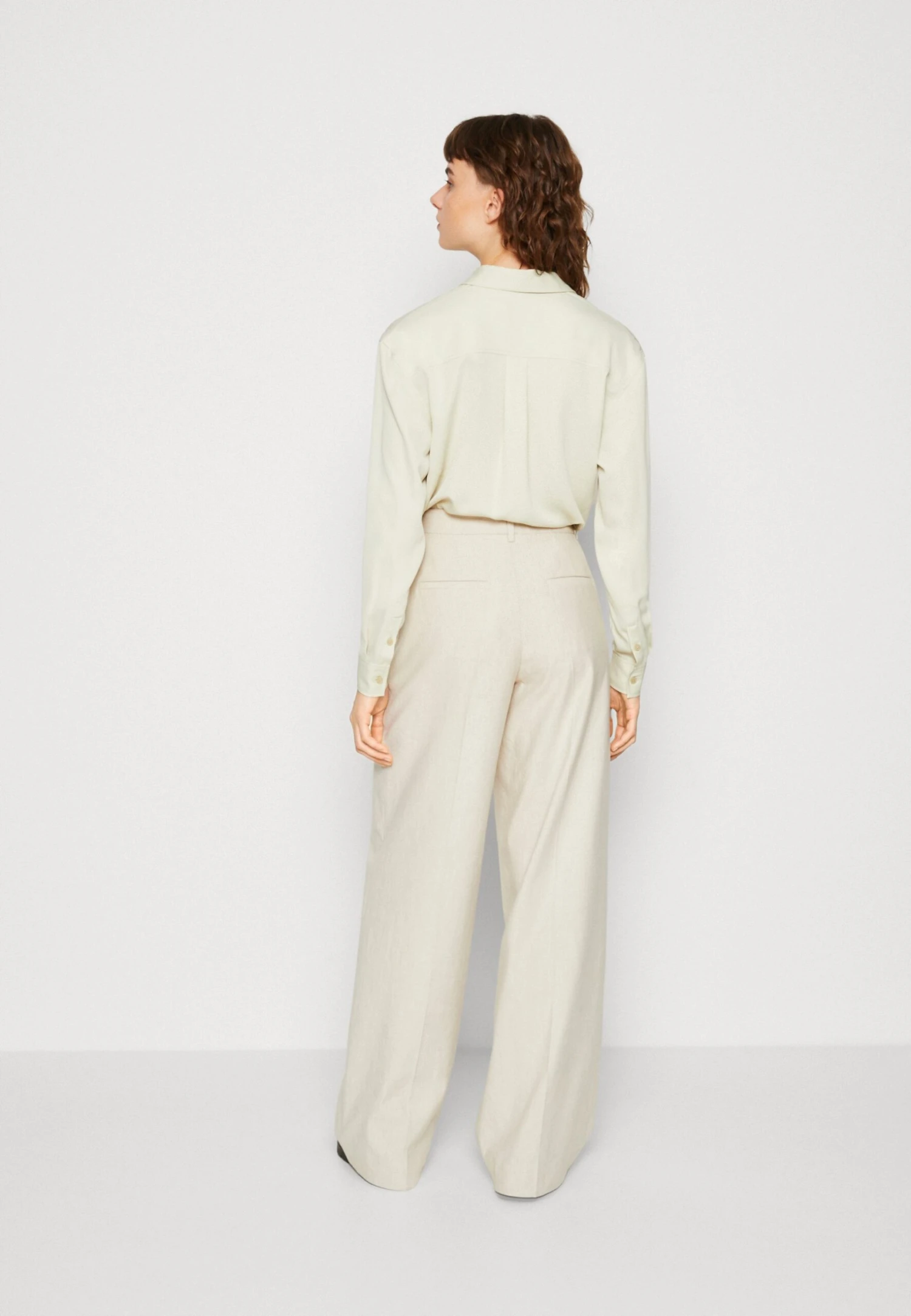 Calvin Klein Tailored Wide Leg Pant - Broek - Smooth Beige - Afbeelding 3