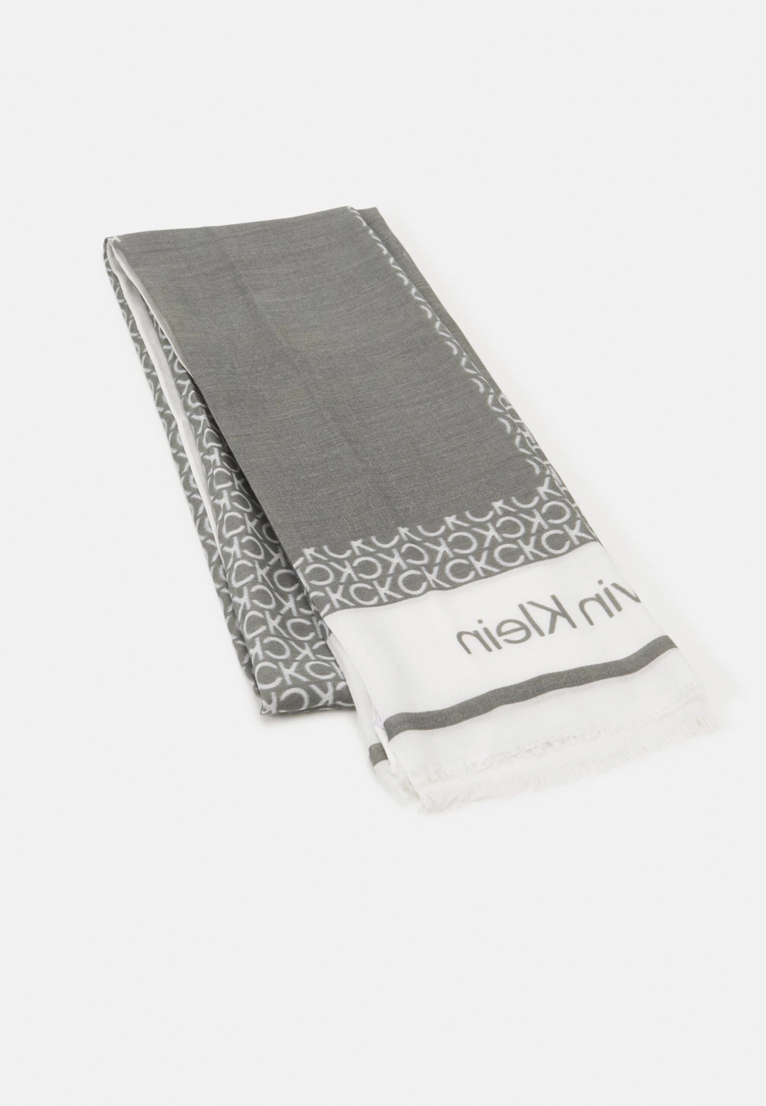 Calvin Klein Geo Minimal Logo Shawl - Sjaal - White