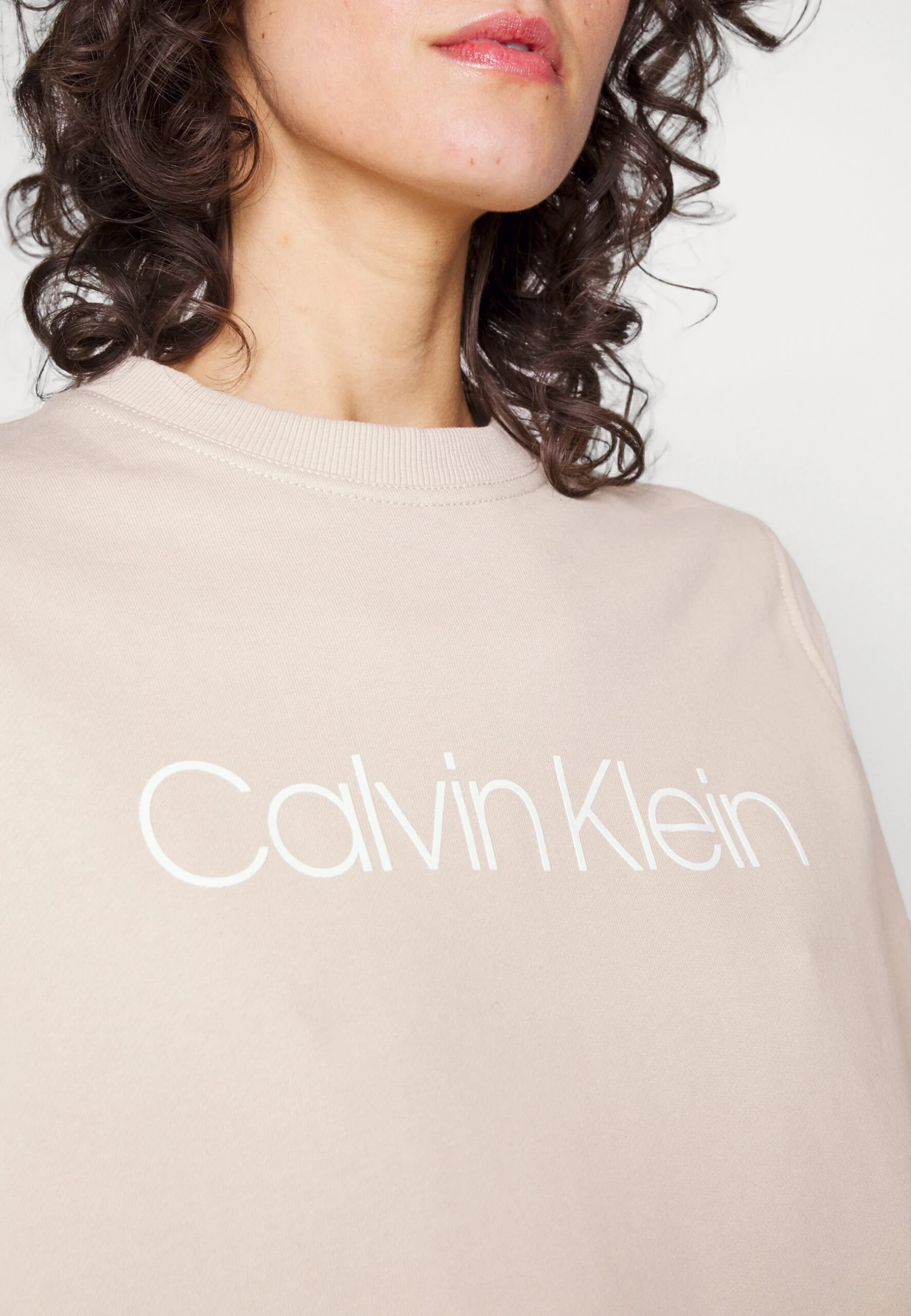 Calvin Klein Core Logo - Sweater - White Clay - Afbeelding 5