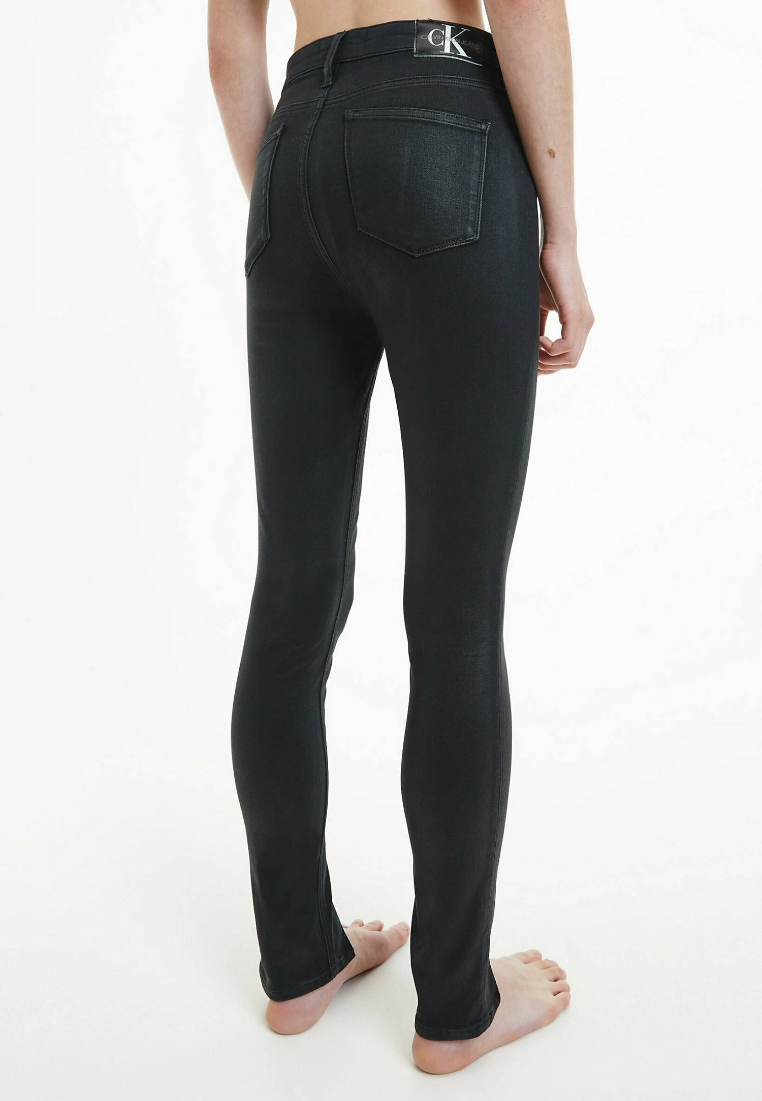 Calvin Klein Jeans High Rise Super - Jeans Skinny Fit - Denim Black - Afbeelding 3