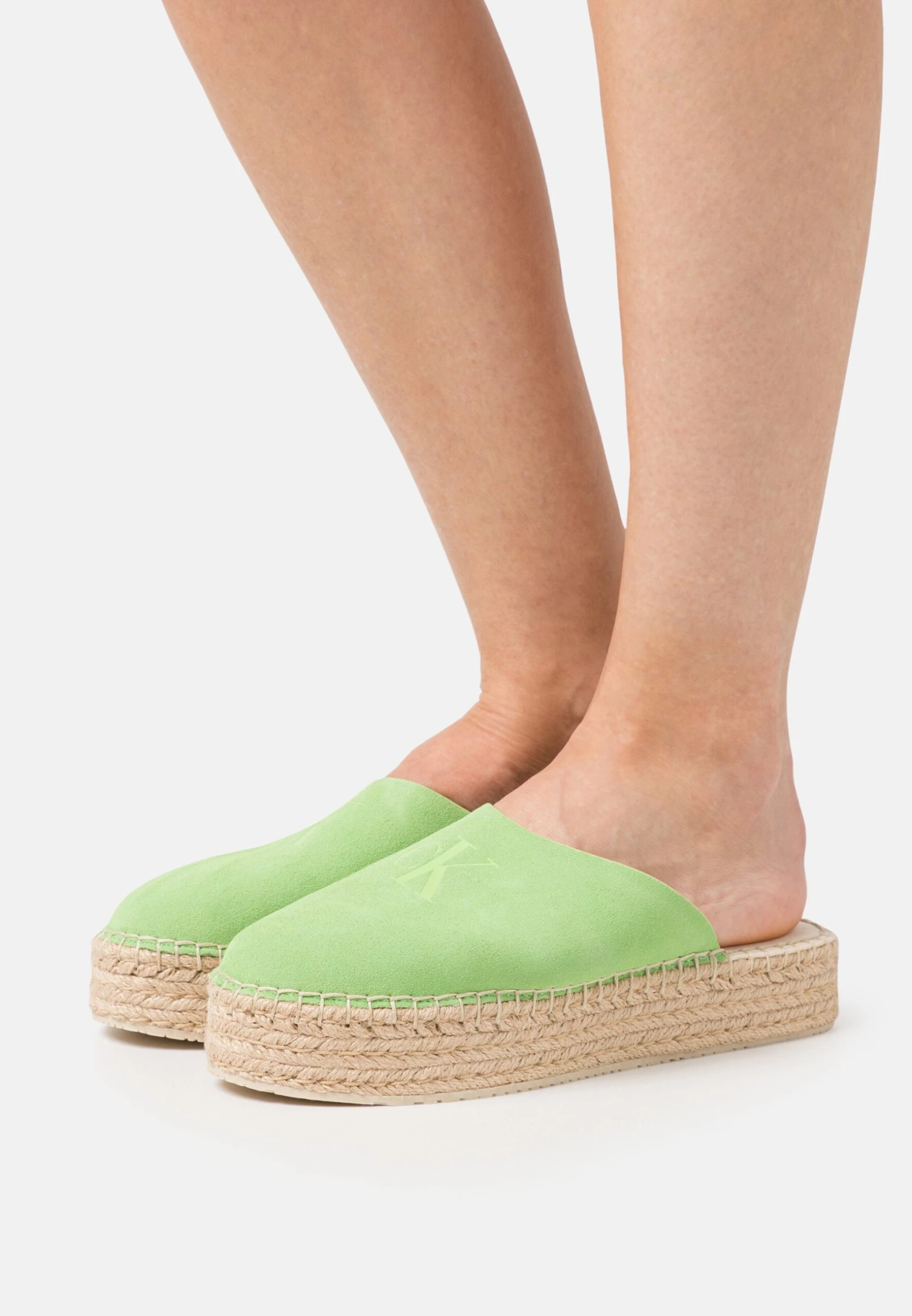 Calvin Klein Jeans Flatform Rope Su Con - Muiltjes - Live Mist