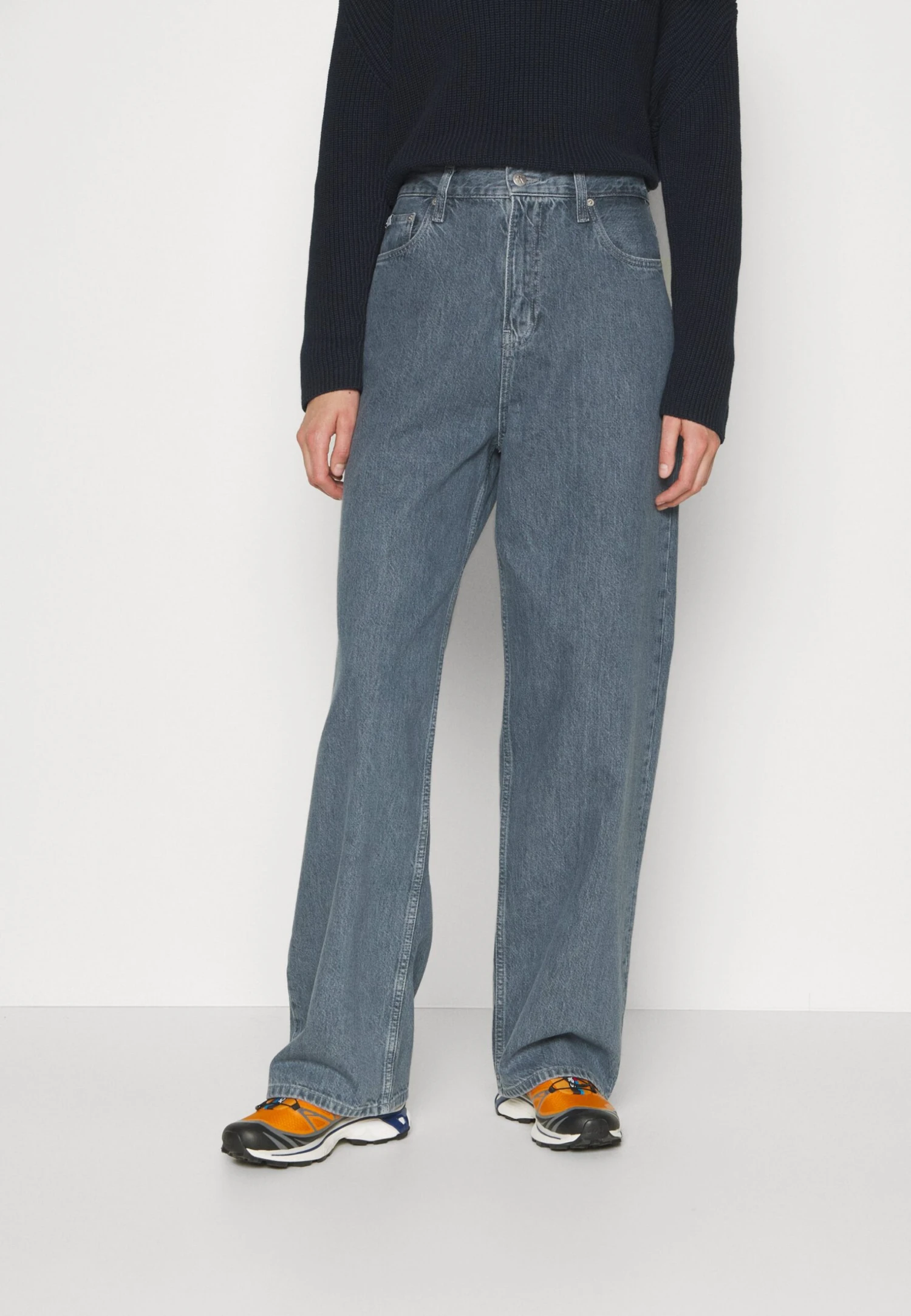 Calvin Klein Jeans High Rise - Relaxed Fit Jeans - Denim Grey - Afbeelding 4