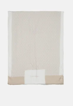 Calvin Klein Geo Minimal Logo Shawl - Sjaal - Doeskin