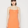 Calvin Klein Jeans Strappy Tank Dress - Jerseyjurk - Summer Squash