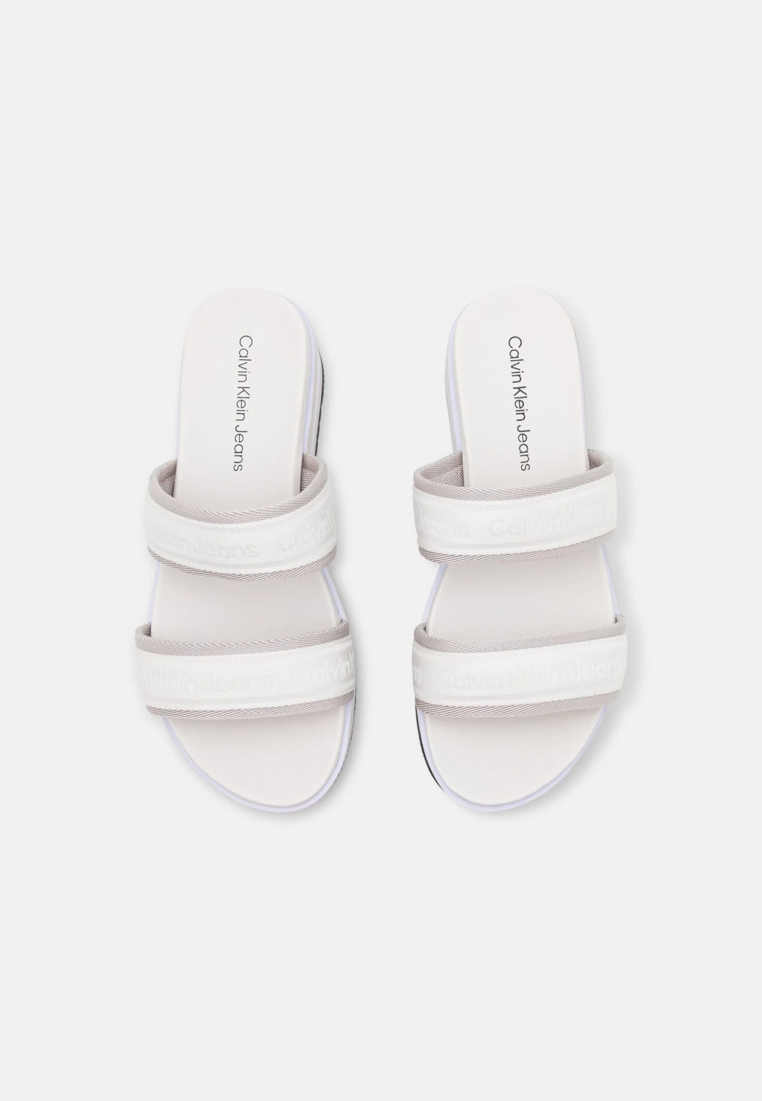 Calvin Klein Jeans Flatform Twostraps - Muiltjes Met Hak - Bright White - Afbeelding 6