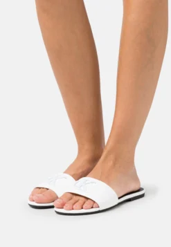 Calvin Klein Jeans Sandal Slide- Muiltjes - White