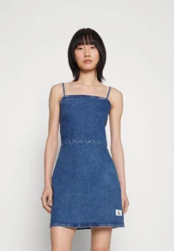 Calvin Klein Jeans Bodycon Dress - Spijkerjurk - Denim Medium