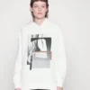 Calvin Klein Photo Print Graphic Hoodie - Sweater - Bright White