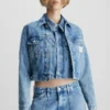 Calvin Klein Jeans Cropped- Spijkerjas - Denim Light