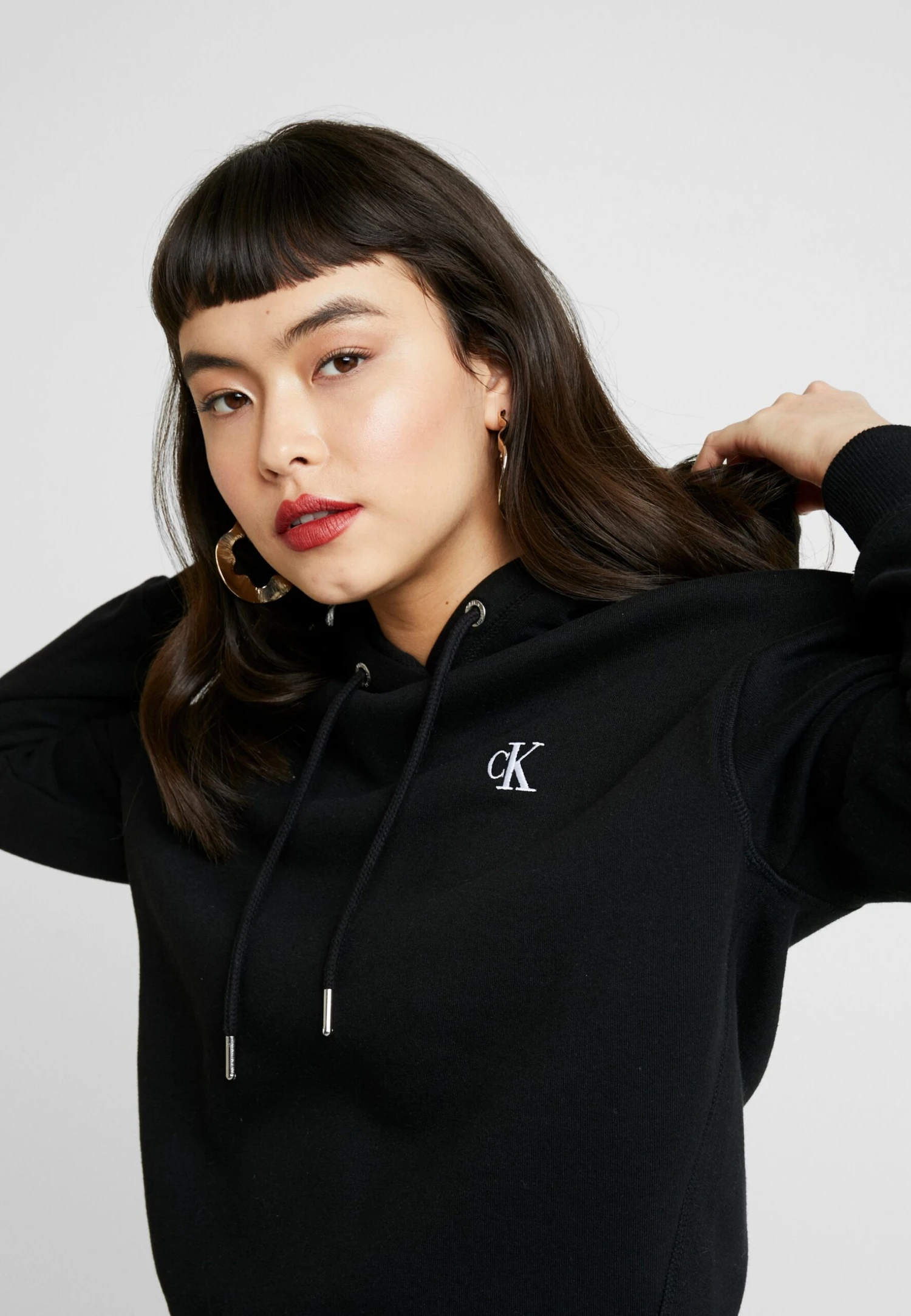 Calvin Klein Jeans Embroidery Hoodie - Hoodie - Black - Afbeelding 4