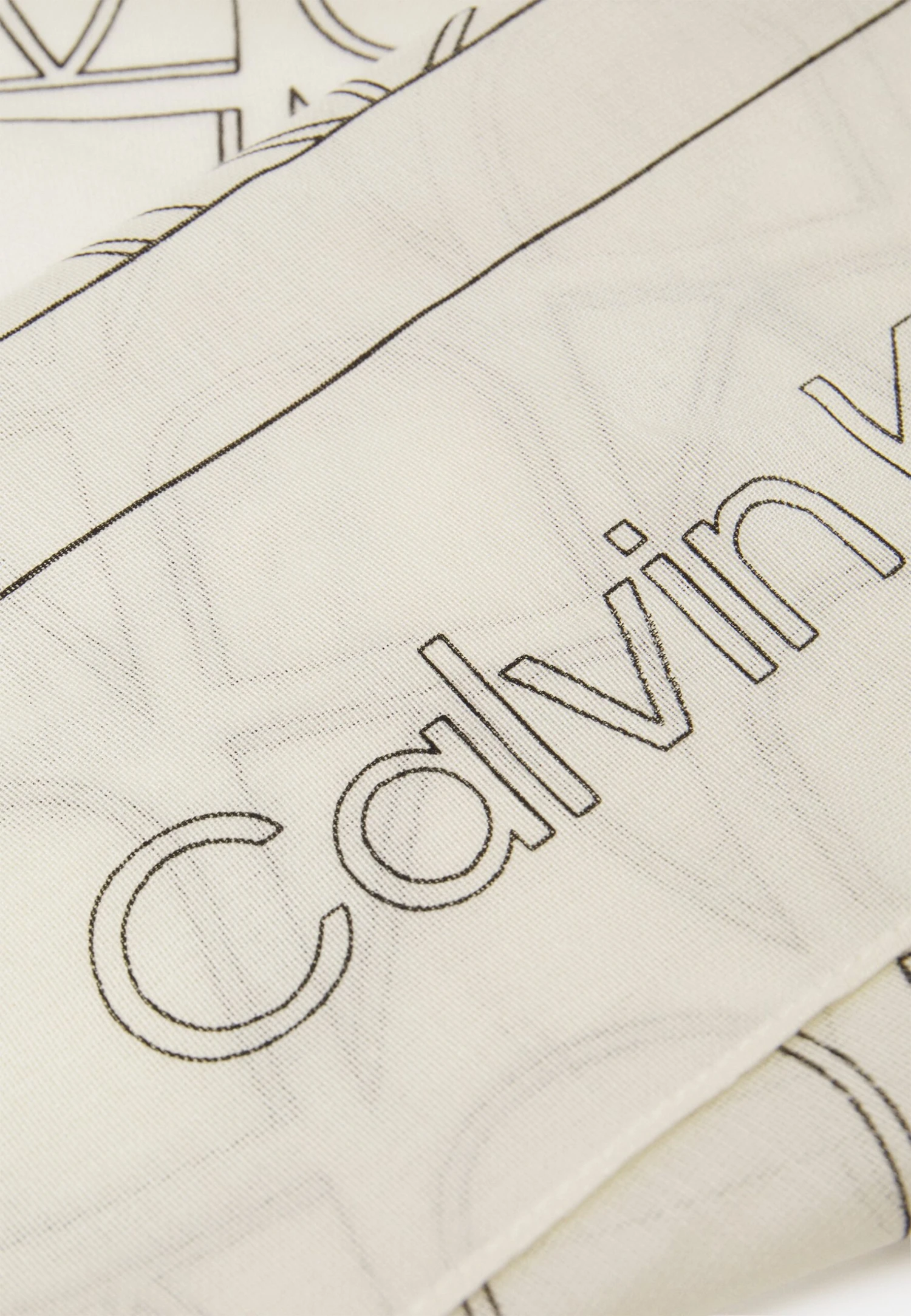 Calvin Klein Seasonal- Sjaal - White/Black - Afbeelding 4