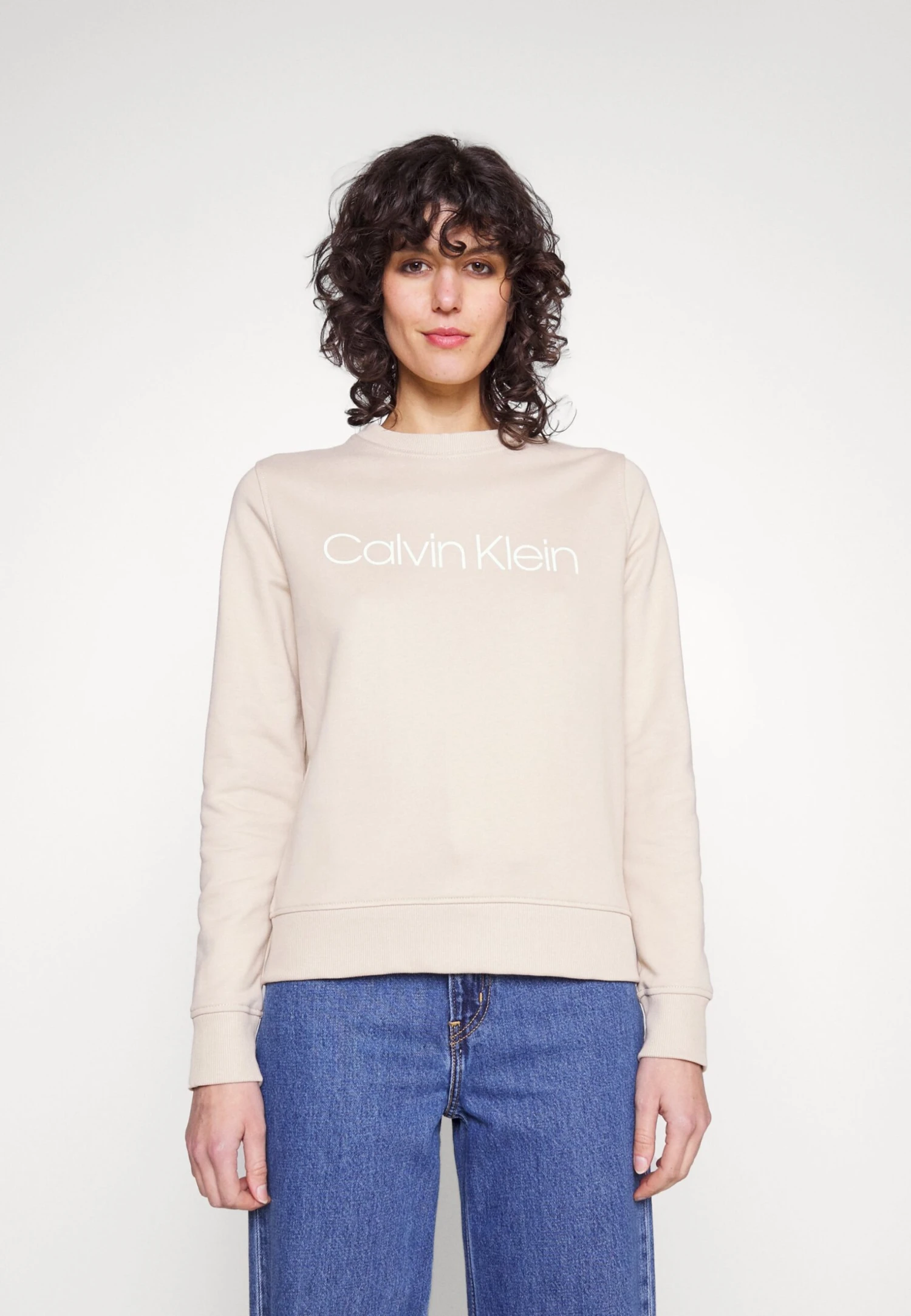 Calvin Klein Core Logo - Sweater - White Clay