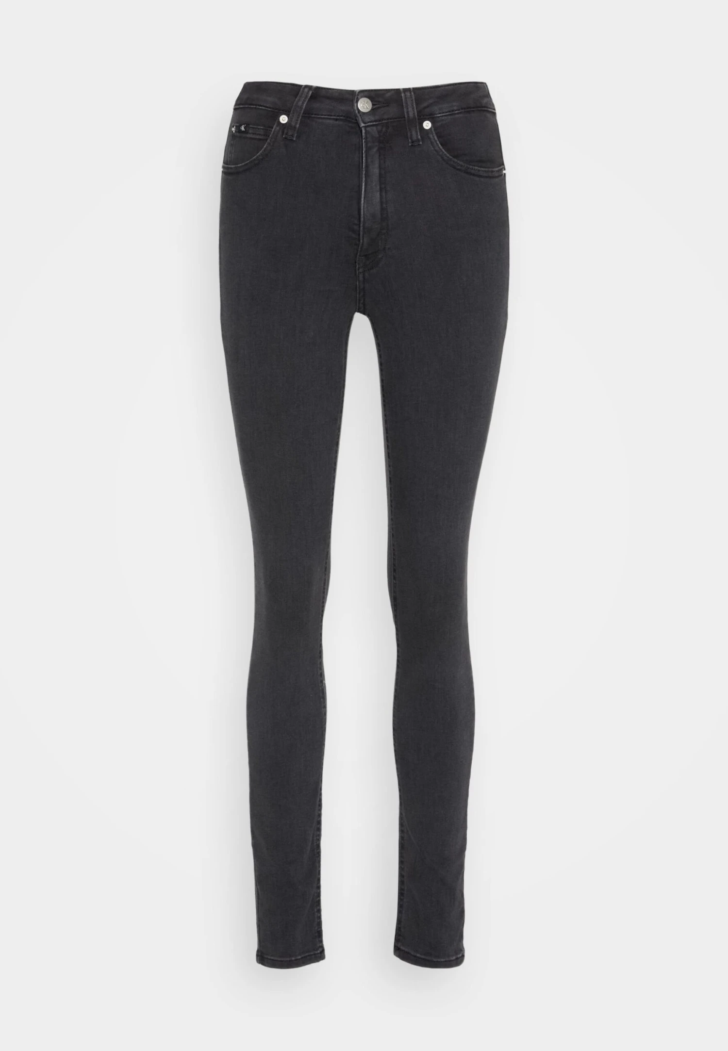 Calvin Klein Jeans High Rise Skinny - Jeans Skinny Fit - Denim Black - Afbeelding 5