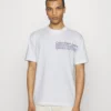 Calvin Klein Jeans Layered Address Tee Unisex - T-Shirt Print - Bright White