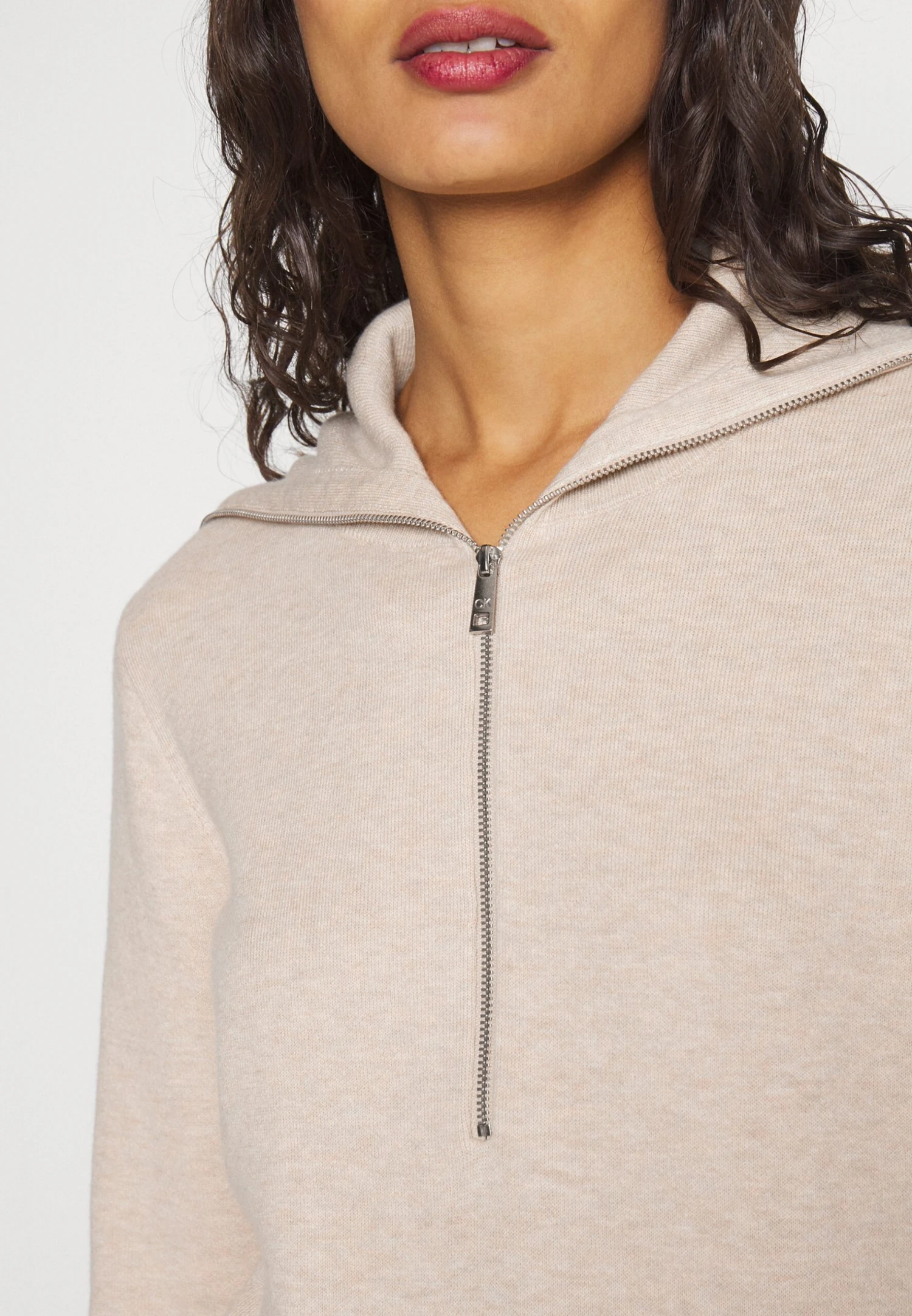 Calvin Klein Trui - White Clay Heather - Afbeelding 6