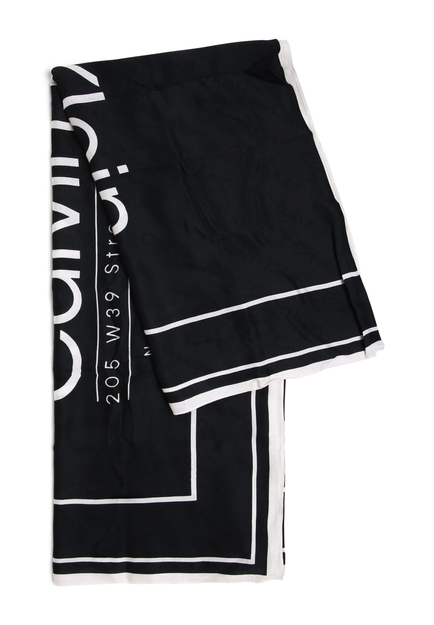 Calvin Klein Halsdoek - Schwarz/Ecru - Afbeelding 2