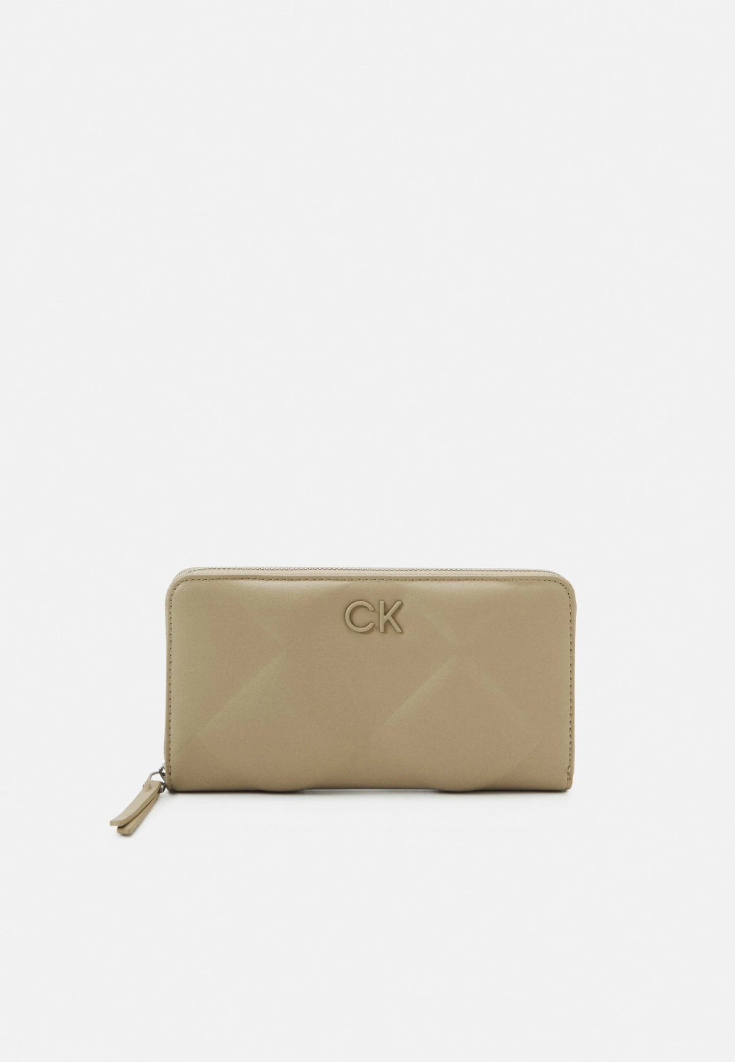 Calvin Klein Lock Quilt Wallet - Portemonnee - Silver Mink