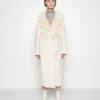 Calvin Klein Double Faced Oversized Wrap Coat - Mantel - Seedpearl/White Clay