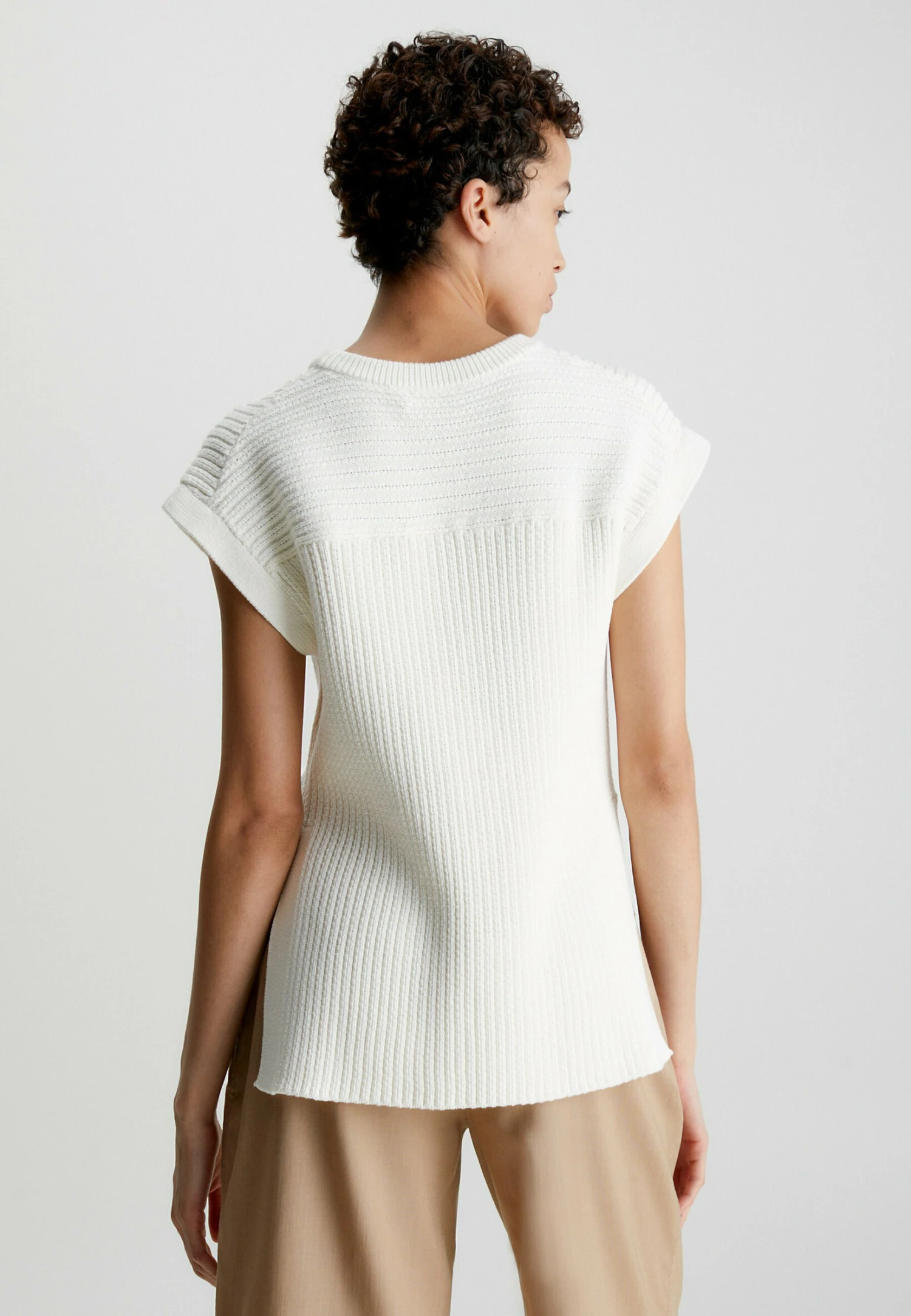 Calvin Klein T-Shirt Basic - Vanilla Ice - Afbeelding 3