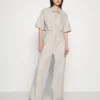 Calvin Klein Jeans Utility Back Cut Out Boilersuit - Jumpsuit - Eggshell