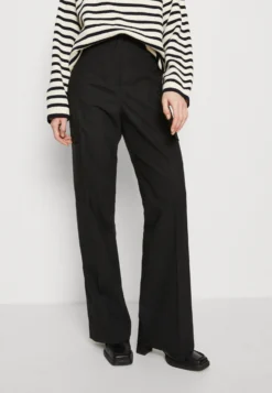 Calvin Klein Utility Tailored Wide Leg Pant - Cargobroek - Black