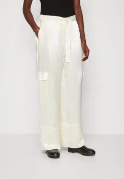 Calvin Klein Naia Shine Wide Leg Pant - Cargobroek - Vanilla Ice