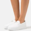 Calvin Klein Flatform Cupsole- Instappers - Bright White
