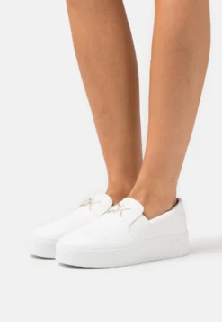 Calvin Klein Flatform Cupsole- Instappers - Bright White