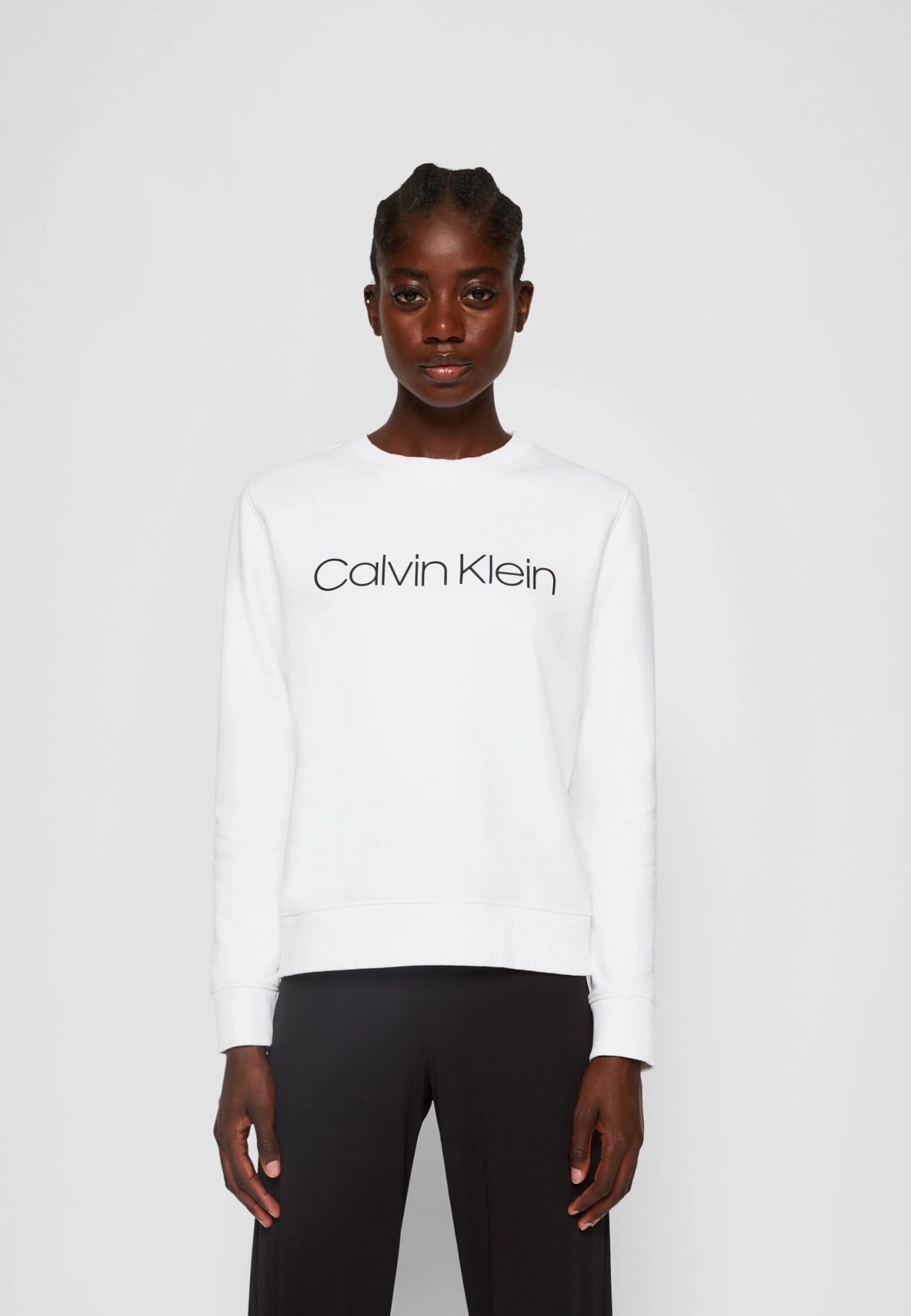 Calvin Klein Core Logo - Sweater - Bright White - Afbeelding 3