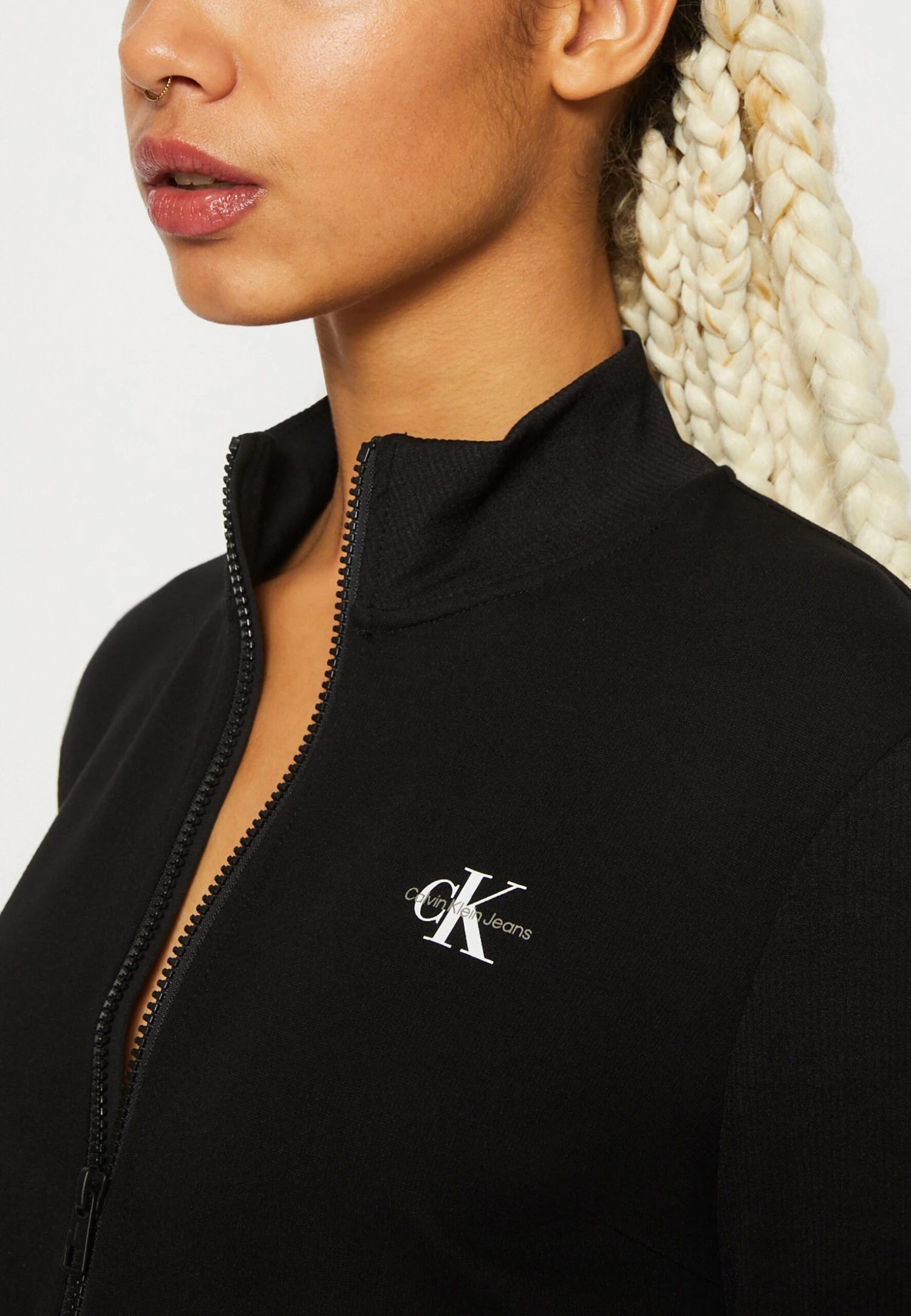 Calvin Klein Jeans Short Milano Zip-Through - Longsleeve - Black - Afbeelding 7