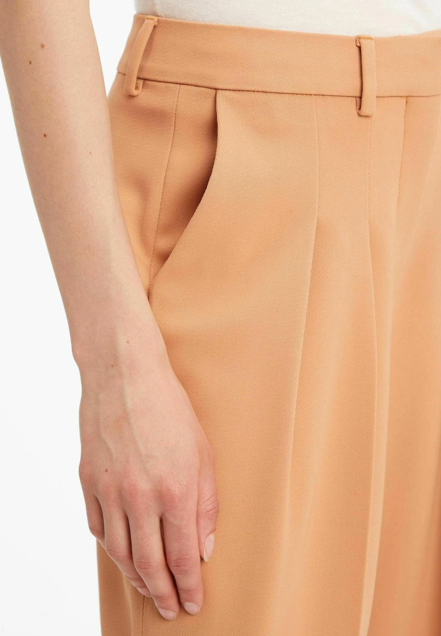 Calvin Klein Ten Twill Pleated - Broek - Camel - Afbeelding 3