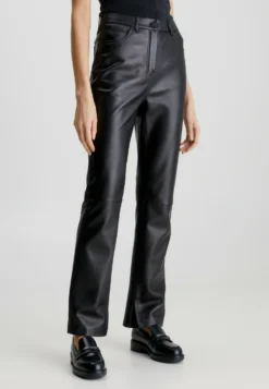 Calvin Klein Leren Broek - Ck Black