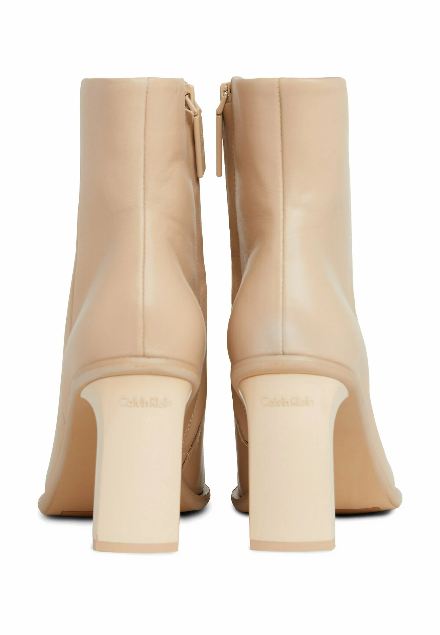 Calvin Klein Curved Stil - Enkellaarsjes Met Hoge Hak - Ck Nude - Afbeelding 4