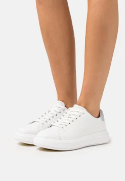 Calvin Klein Raised Cupsole Lace Up - Sneakers Laag - White/Pearl Blue