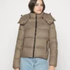 Calvin Klein Jeans Short Puffer - Gewatteerde Jas - Perfect Taupe
