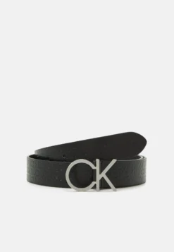 Calvin Klein Lock Logo Belt - Riem - Black